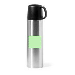 Termo 500ml Doble Pared con Taza en Tapa 130ml | Centrado en el frontal | 50 x 50