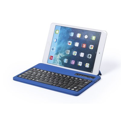 Teclado bluetooth en polipiel con soporte