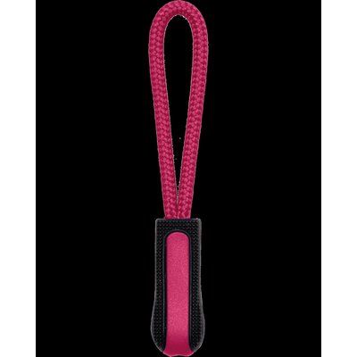 Tirador de cremallera personalizado Black / Fuchsia