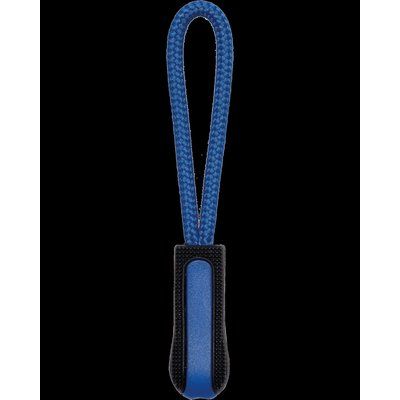 Tirador de cremallera personalizado Black / Light Royal Blue