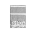 Toalla Pareo Fouta con Rayas 90x180cm Gris