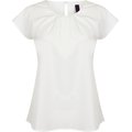 Top cuello plisado Blanco M