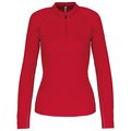 Top deportivo manga larga mujer Rojo M