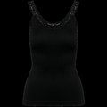 Top tirantes sin costuras con encaje Black M/L