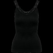 Top tirantes sin costuras con encaje Black XS/S