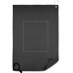 Toalla Golf 40x60cm RPET con Gancho | FRONT TEXTURED E