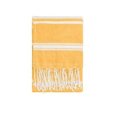 Toalla Pareo Fouta con Rayas 90x180cm Amarillo