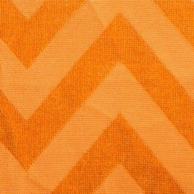 Toalla Pareo Zig Zag Algodón Suave 275gr Naranja