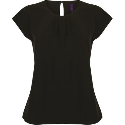 Top cuello plisado Black XL