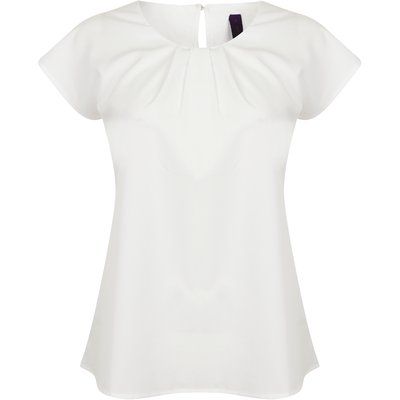 Top cuello plisado White XS