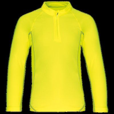 Top deportivo infantil de manga larga Fluorescent Yellow 6/8 ans