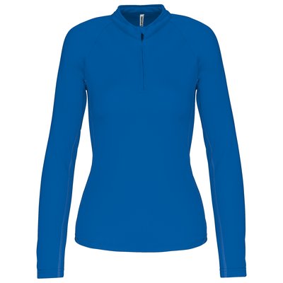 Top deportivo manga larga mujer Azul S