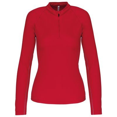 Top deportivo manga larga mujer Sporty Red XS