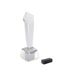 Trofeo de Cristal con Caja Regalo Transparente