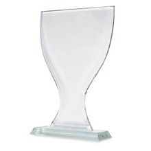Trofeo de Cristal en forma de copa