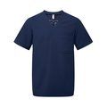 Túnica Tejido transpirable de manga corta para hombre Navy 3XL