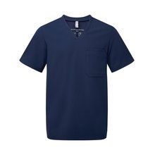 Túnica Tejido transpirable de manga corta para hombre Azul 3XL