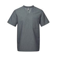 Túnica Tejido transpirable de manga corta para hombre Gris M