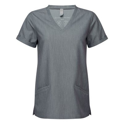 Túnica elástica manga corta mujer Gris XL