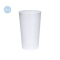 Vaso de 330ml reutilizable translúcido PP flexible