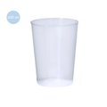 Vaso de 600ml reutilizable translúcido PP flexible