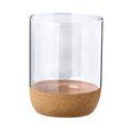 Vaso de cristal con base corcho 450 ml Trans