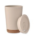 Vaso doble pared 300 ml con base de corcho