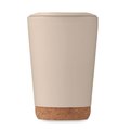 Vaso doble pared 300 ml con base de corcho