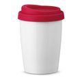 Vaso Termo Porcelana 220mL con Tapa Rojo