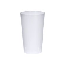 Vaso de 330ml reutilizable translúcido PP flexible