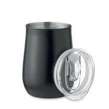 Vaso 500ml Inox Tapa Deslizante Negro