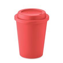 Vaso de doble pared PP 300 ml Rojo