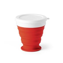 Vaso Plegable de Silicona 250mL Rojo