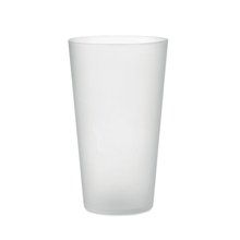 Vaso Reutilizable PP 500ml Translúcido Blanco Transparente