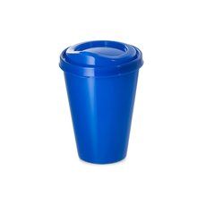 Vaso reutilizable con tapa 430mL Azul Royal