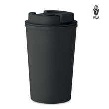 Vaso con tapa 350 ml Negro