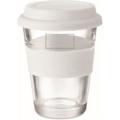 Vaso 350ml Cristal con Faja Silicona | MUG BACK UPPER