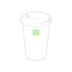 Vaso Antibacteriano 450ml con Dosificador | En el frente del vaso | 25 x 20