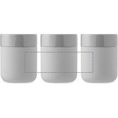 Vaso de cerámica 330 ml con funda y tapa | ROUNDSCREEN SLEEVE | 150 x 45