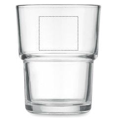 Vaso de cristal con tapa y pajita | Frontal Superior | 40 x 35