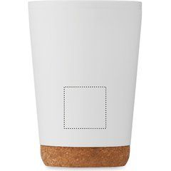 Vaso doble pared 300 ml con base de corcho | Frontal Inferior | 30 x 30