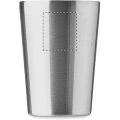 Vaso de doble pared 350 ml funda de piel sintética | Frontal Superior | 35 x 40