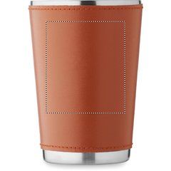 Vaso de doble pared 350 ml funda de piel sintética | SLEEVE | 60 x 70