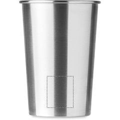 Vaso Duradero Acero Inox 350ml | Frontal Inferior