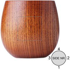 Vaso de Madera Roble 250ml | Lado 1