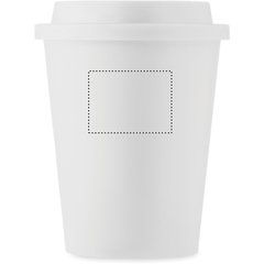 Vaso PP 300ml con Tapa | Frontal Superior