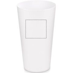 Vaso Reutilizable PP 500ml Translúcido | Trasero Superior