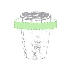 Vaso Térmico 350ml Aislamiento Cobre 24h Frío | Parte lisa superior del vaso | 165 x 30