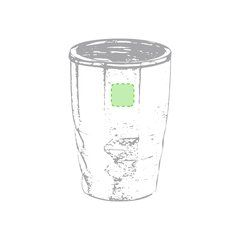 Vaso Térmico 350ml Aislamiento Cobre 24h Frío | Parte lisa superior del vaso | 30 x 30