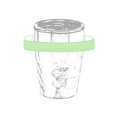 Vaso Térmico 350ml Aislamiento Cobre 24h Frío | Alrededor del vaso | 220 x 25